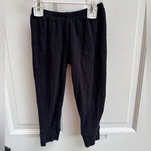 HB 3T Girls Black Leggings with Elastic Waistband and Tapered Design